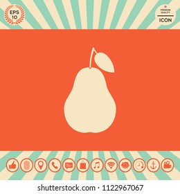 Pear icon symbol