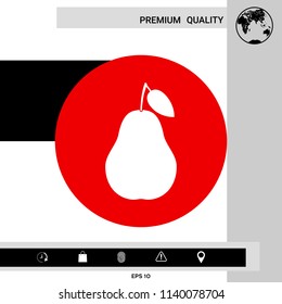 Pear icon symbol
