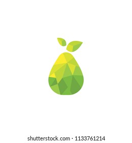 Pear icon vector. 