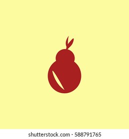Pear icon vector
