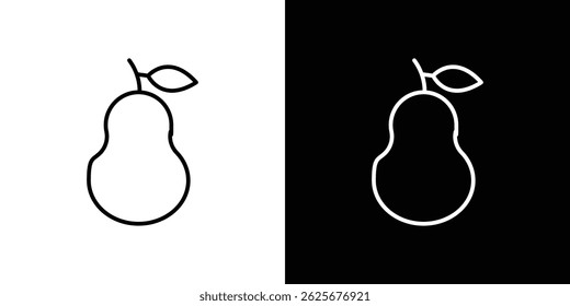Pear icon vector collection. vector sign illustration