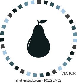 pear icon, vector design