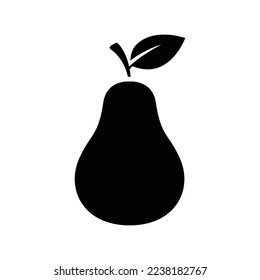 pear icon vector design template in white background
