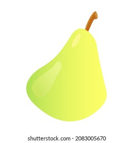 A pear icon in vector, eps 10