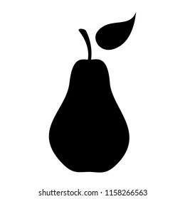 Pear icon, vector illustration