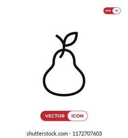 Pear icon vector illustration