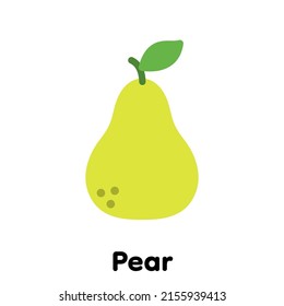 Pear icon, Vector, Illustration .