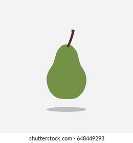 Pear icon, vector illustration design. Fruits collection.