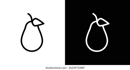 Pear icon vector, illustration logo template in trendy style