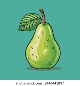 Pear icon vector illustration.Cartoon flat design.Vector illustration.