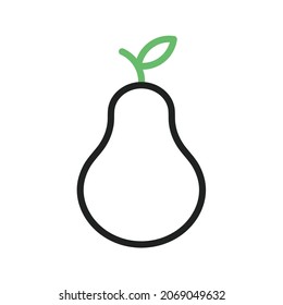 Pear icon vector image. Can also be used for Physical Fitness. Suitable for mobile apps, web apps and print media.