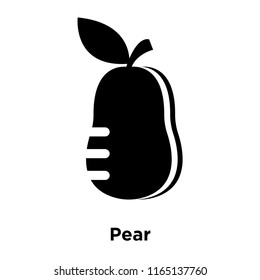 Pear icon vector isolated on white background, Pear transparent sign , food and fruit symbols