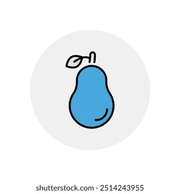 Ícone de pera vetor ilustração de stock