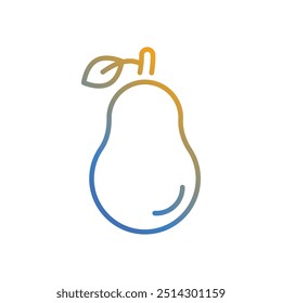Ilustración de stock de Vector de icono de pera