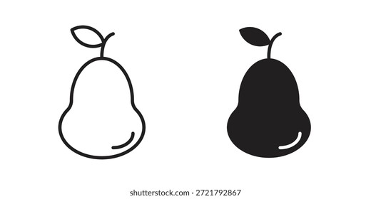 Icono de pera para su diseño de Sitio web, logotipo, App, interfaz de usuario. EPS10