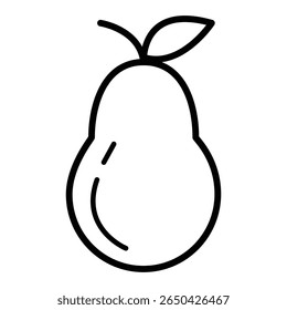 Pear icons free vector design illustration