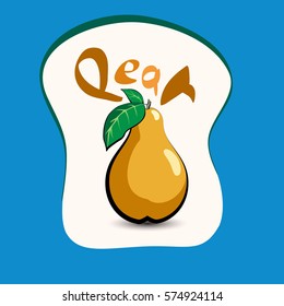 Pear illustration.