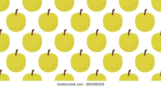 Pear illustration background. Seamless pattern.Vector. 