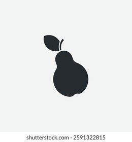 Pear Illustration with Minimal Design