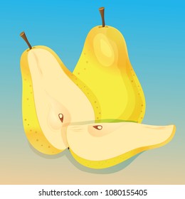 pear illustration vector