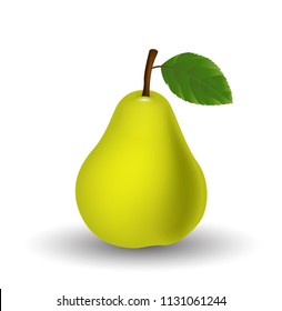 Pear isolated on white background
