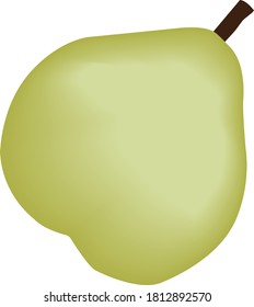 
pear isolated on white background