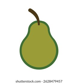 pear isolated on white background