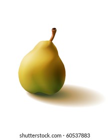 Pear isolated on white background