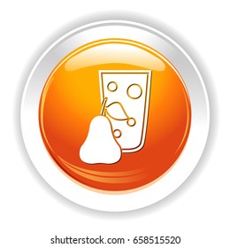 pear juice glass icon