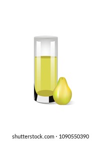 Pear juice isolated