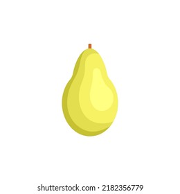 Pear. Juicy fruit. Vector illustration on a white background.