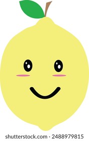 Pear Kawaii Icon Flat Illustration