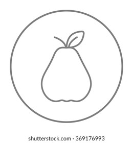 Pear line icon.