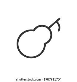 Pear line icon in trendy style. Stroke vector pictogram isolated on a white background. Pear premium outline icons.