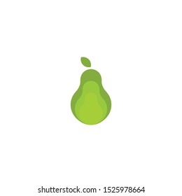 Pear Logo Icon Design Template Vector Illustration