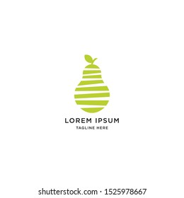 Pear Logo Icon Design Template Vector Illustration