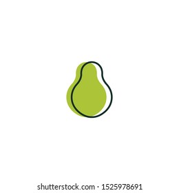 Pear Logo Icon Design Template Vector Illustration