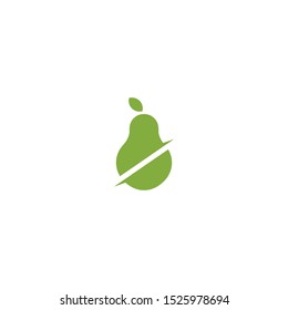 Pear Logo Icon Design Template Vector Illustration