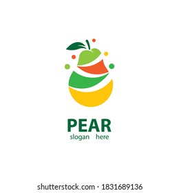 Pear logo images illustration design