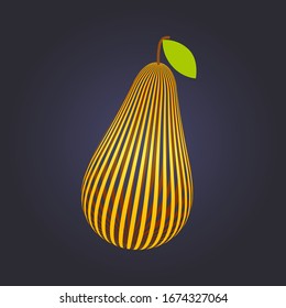 Tiras con el logotipo de la perla en un fondo oscuro estilizado con una abstracción de la hoja amarilla