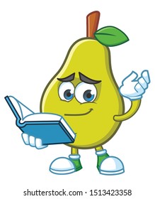 pear mascot character vector design