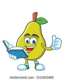 pear mascot character vector design
