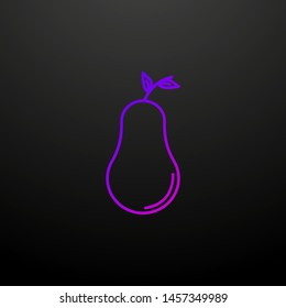 Pear nolan icon. Elements of food and drink set. Simple icon for websites, web design, mobile app, info graphics