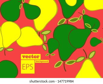 Pear on a white background