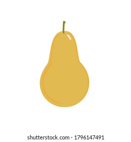 Oír sobre un fondo blanco. La fruta. Ilustración.