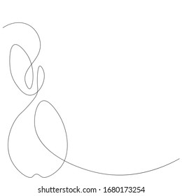 Pear on white background, vector illustration	