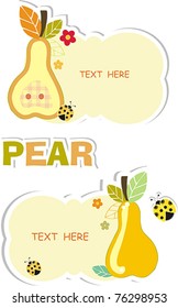 pear packaging card set