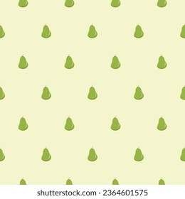 Pear pattern vector illustration. Pear seamless pattern and texture background design. Repeat pattern and decoration.