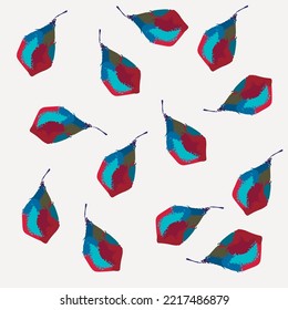 Pear print in an abstract painterly style for your designs