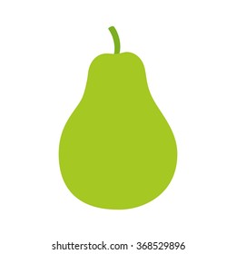 Pear / pyrus fruit flat vector color icon for food apps and websites